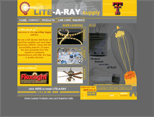 Tablet Screenshot of lite-a-ray.com